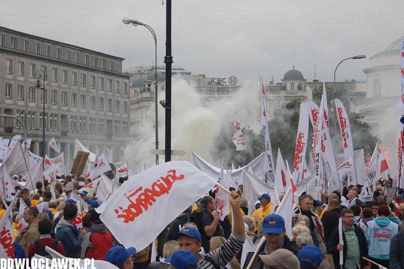 Włocławianie protestowali w Warszawie część II