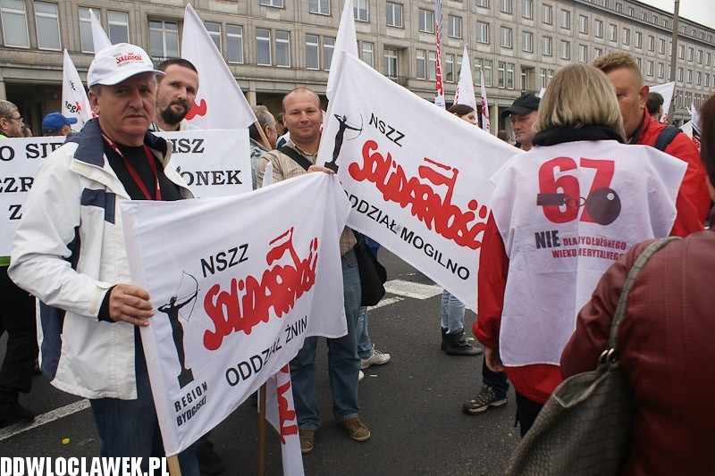 Włocławianie protestowali w Warszawie część II