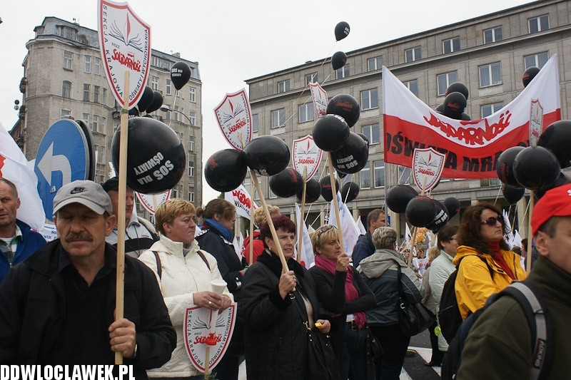 Włocławianie protestowali w Warszawie część II