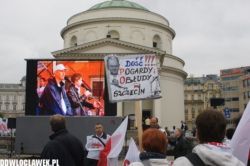 Włocławianie protestowali w Warszawie część II