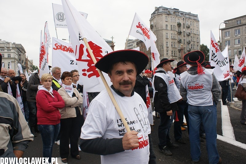 Włocławianie protestowali w Warszawie część II
