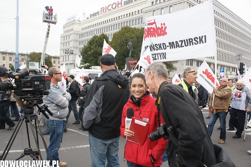 Włocławianie protestowali w Warszawie część II