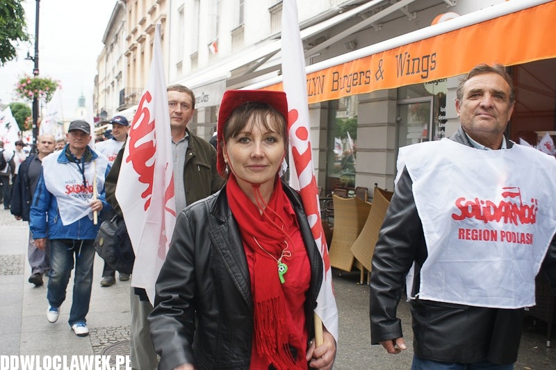 Włocławianie protestowali w Warszawie część II