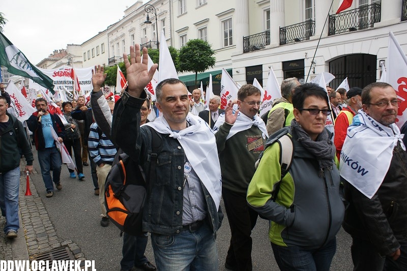 Włocławianie protestowali w Warszawie część II