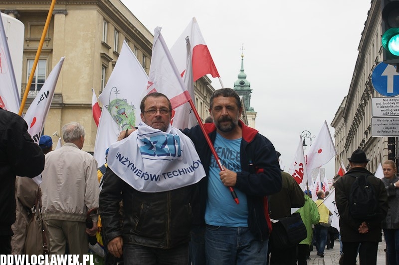 Włocławianie protestowali w Warszawie część II