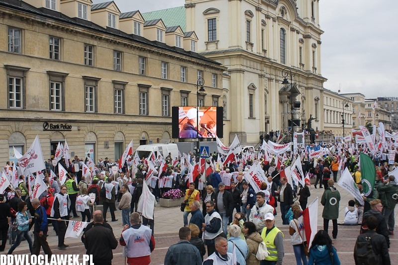 Włocławianie protestowali w Warszawie część II