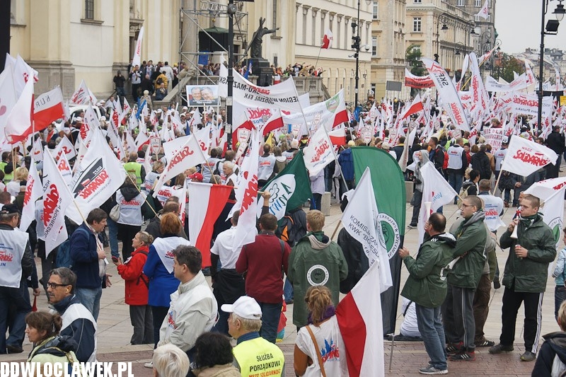 Włocławianie protestowali w Warszawie część II