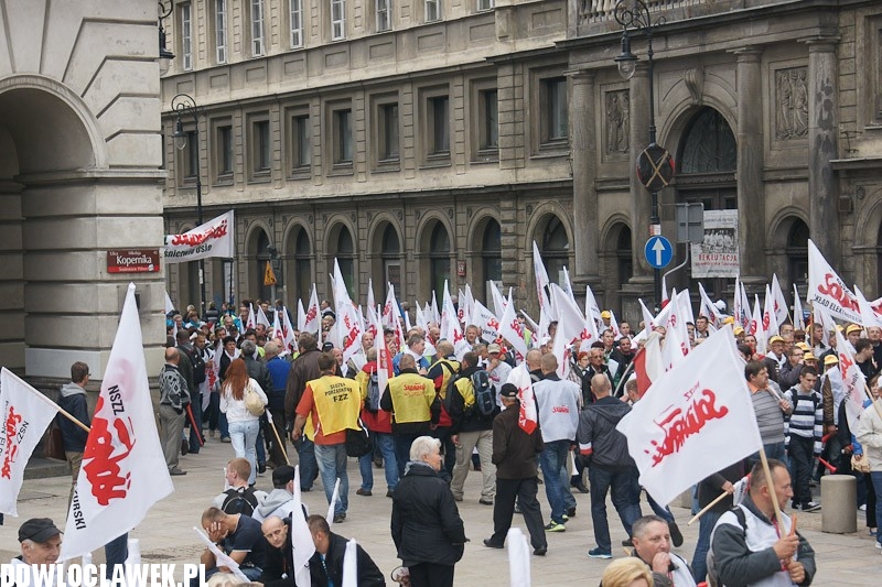 Włocławianie protestowali w Warszawie część II