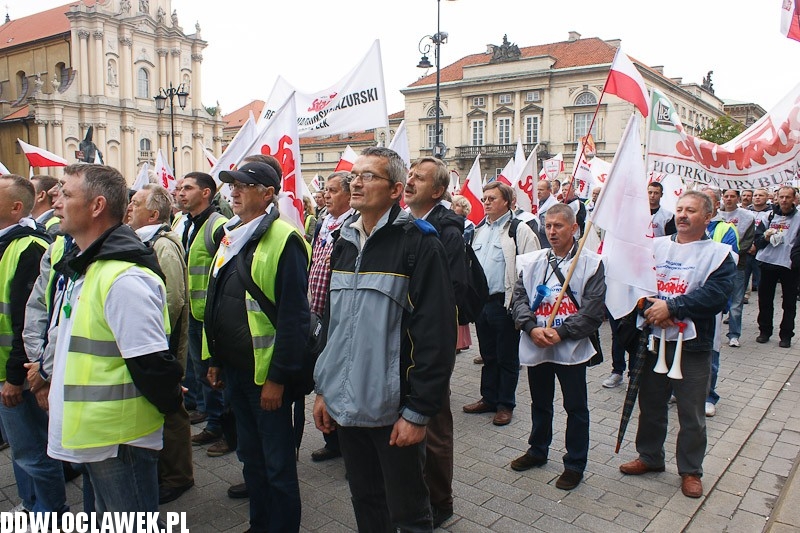 Włocławianie protestowali w Warszawie część II