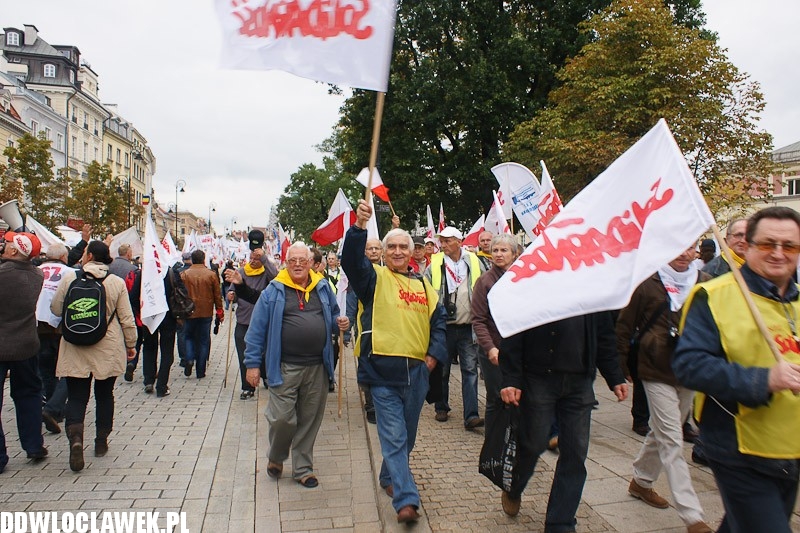 Włocławianie protestowali w Warszawie część II
