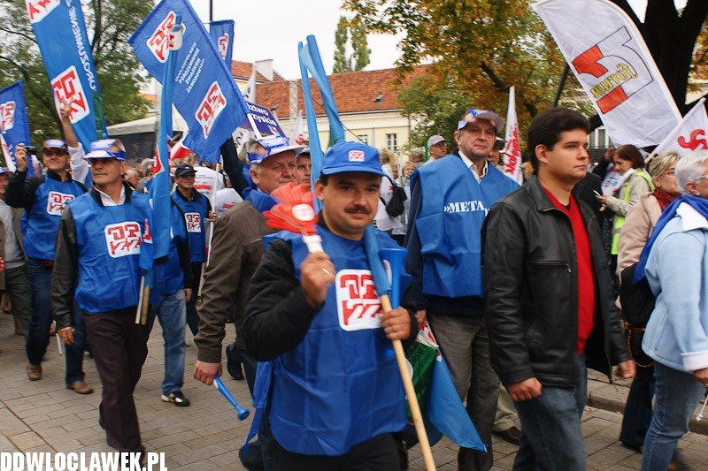 Włocławianie protestowali w Warszawie część II