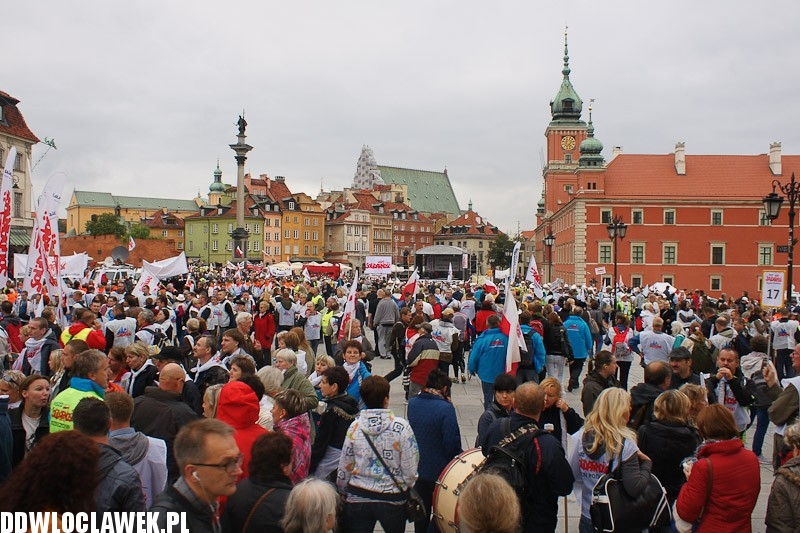 Włocławianie protestowali w Warszawie część II