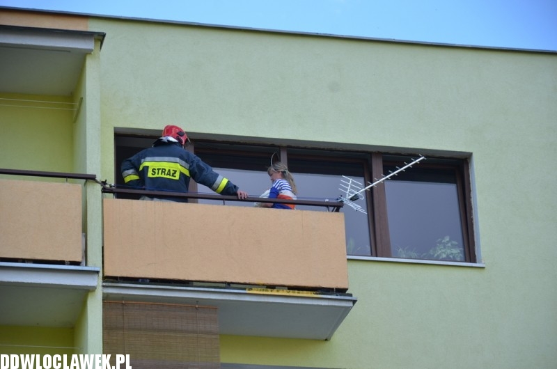 Pożar w bloku przy ulicy Fredry