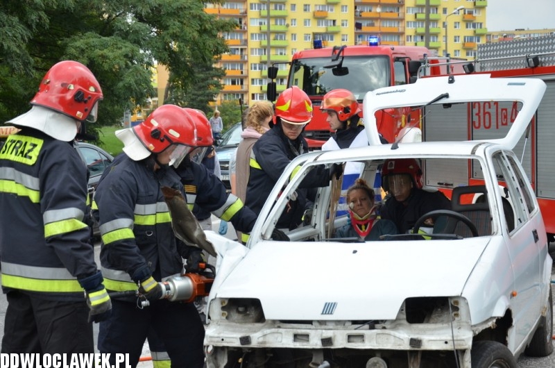 Wypadek na rondzie Falbanka - symulacja