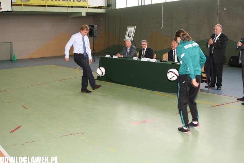 Prezes PZPN, Zbigniew Boniek odwiedził Lipno