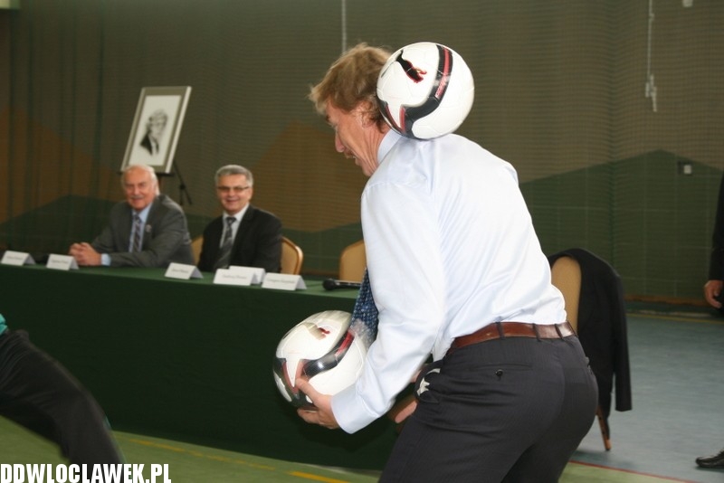 Prezes PZPN, Zbigniew Boniek odwiedził Lipno