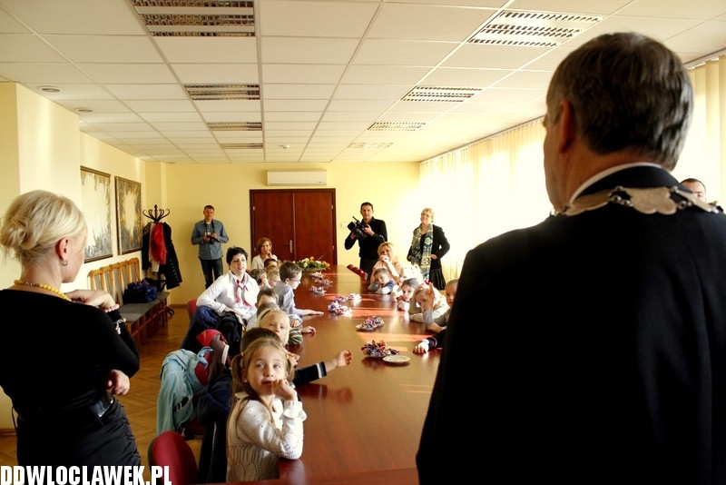 Dzieci z PP nr 9 spotkały się dziś z prezydentem