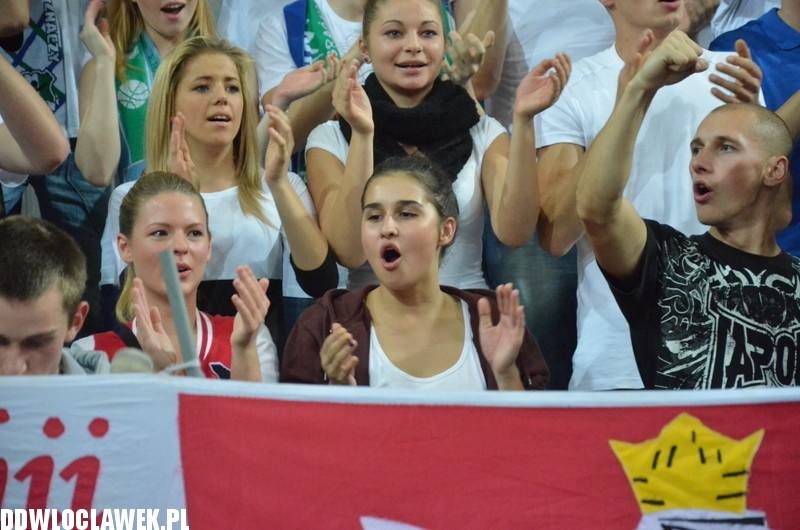 Kibice podczas meczu Anwilu z Asseco