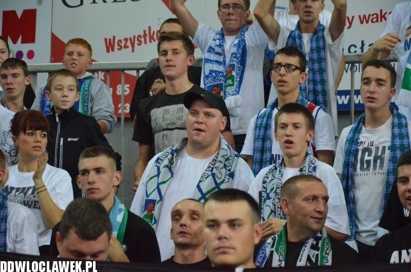 Kibice podczas meczu Anwilu z Asseco