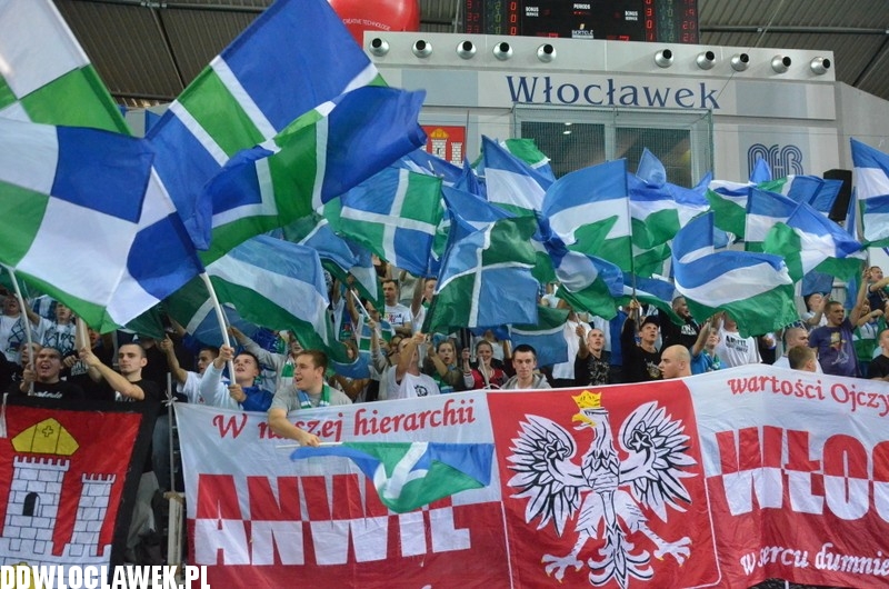 Kibice podczas meczu Anwilu z Asseco