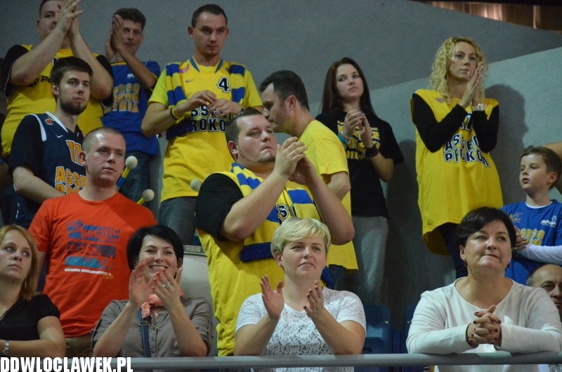 Kibice podczas meczu Anwilu z Asseco