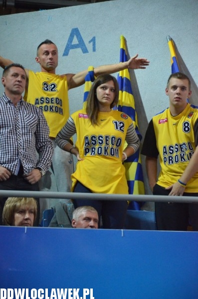 Kibice podczas meczu Anwilu z Asseco