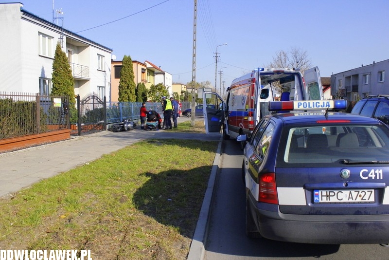 Kolejny wypadek z udziałem motocyklisty