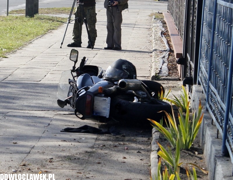 Kolejny wypadek z udziałem motocyklisty