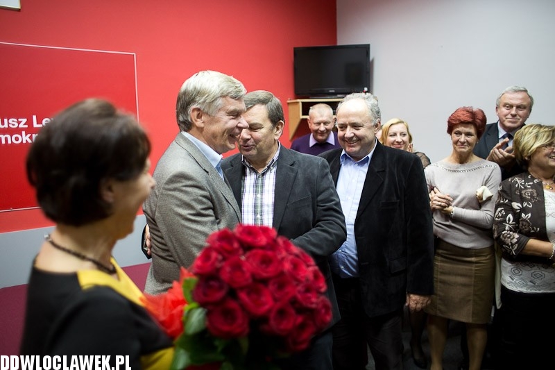 Wieczór referendalny w siedzibie SLD