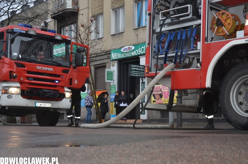 Pożar w centrum Włocławka!
