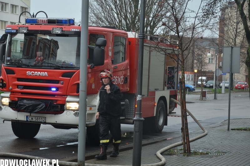Pożar w centrum Włocławka!