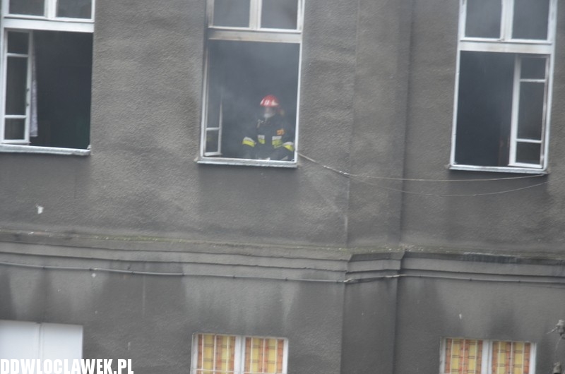 Pożar w centrum Włocławka!