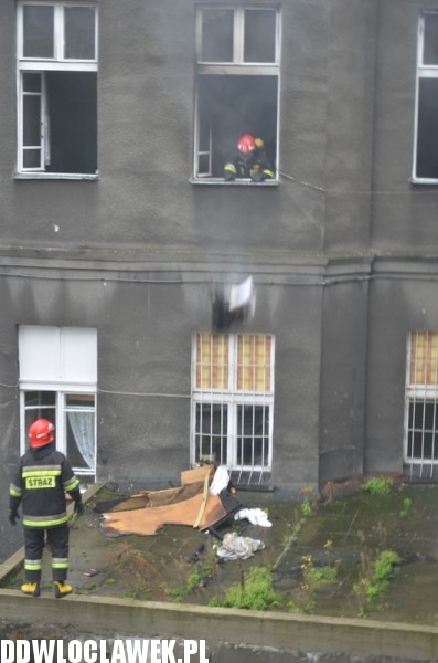 Pożar w centrum Włocławka!
