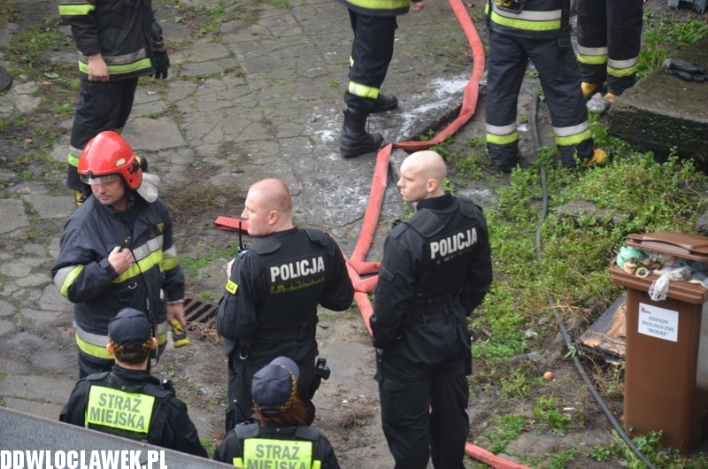 Pożar w centrum Włocławka!