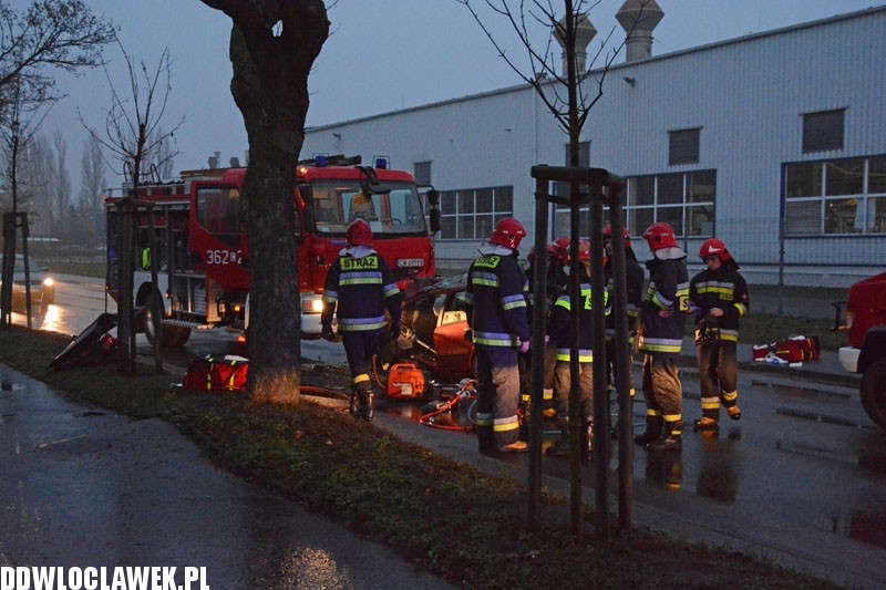 Groźny wypadek przy ul. Płockiej