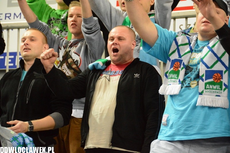 Kibice podczas meczu Anwil - Stabil
