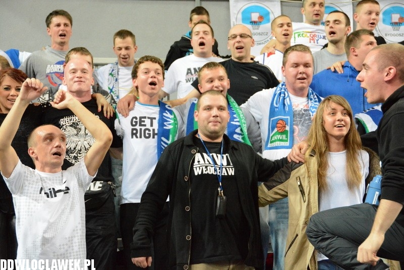 Kibice podczas meczu Anwil - Stabil