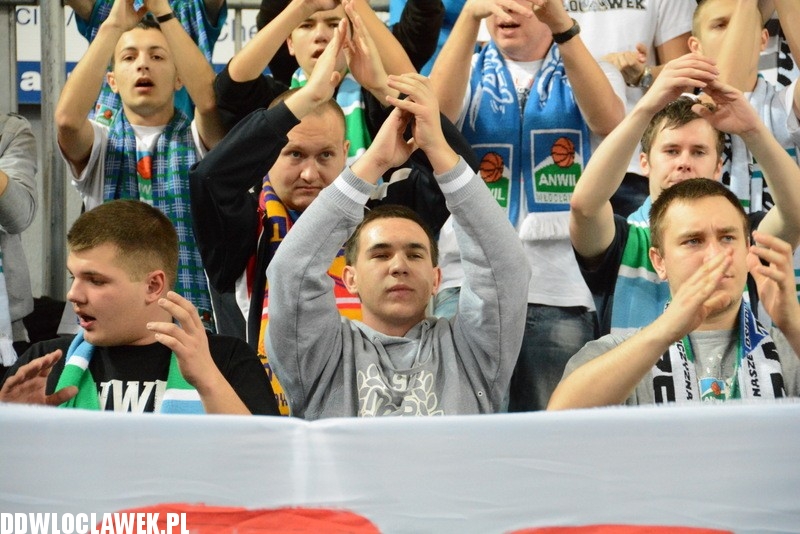Kibice podczas meczu Anwil - Rosa