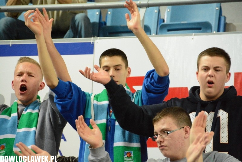 Kibice podczas meczu Anwil - Rosa