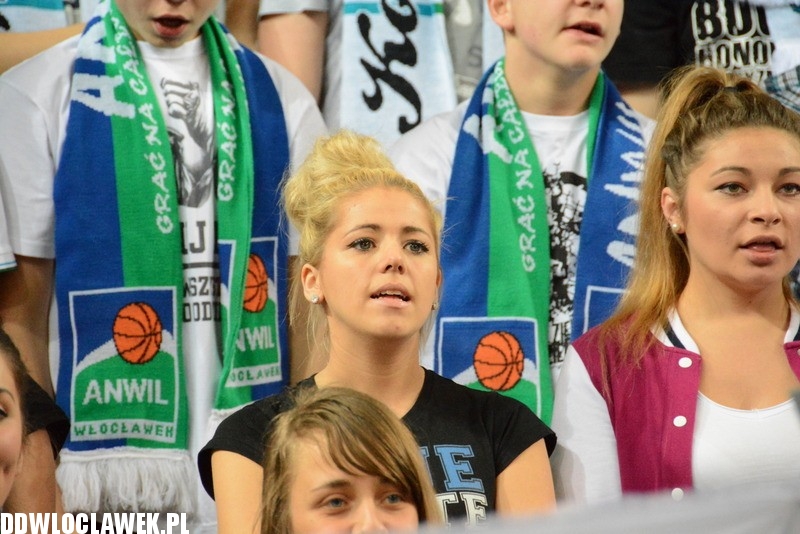 Kibice podczas meczu Anwil - Rosa