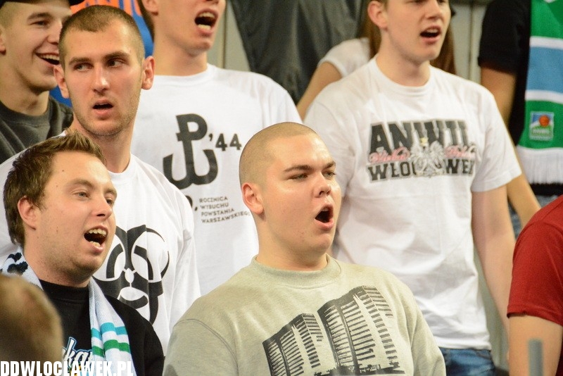 Kibice podczas meczu Anwil - Rosa