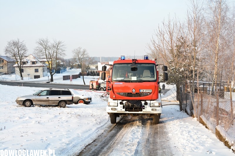 Strażacy gasili pożar pod Włocławkiem