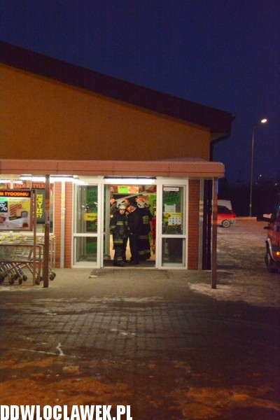 Zarwał się sufit w Biedronce w Brześciu