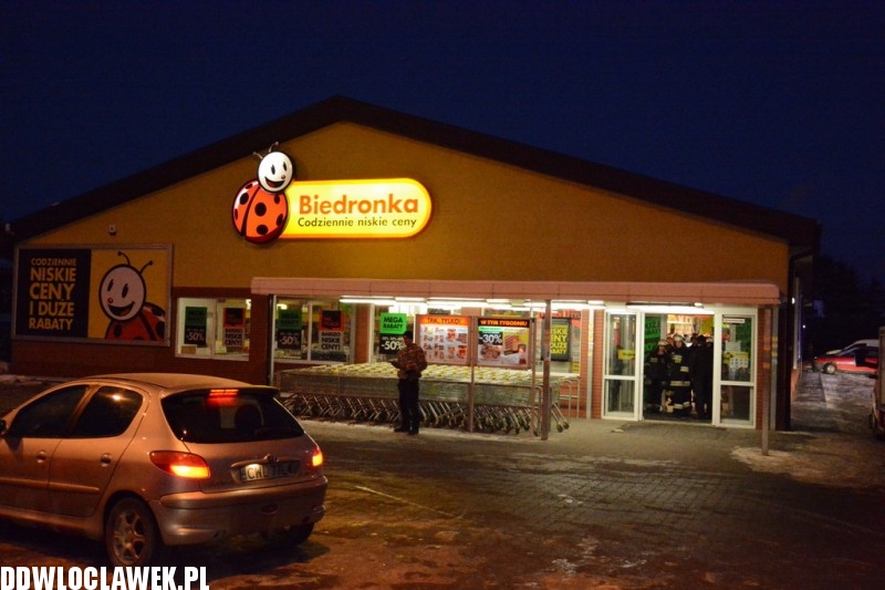 Zarwał się sufit w Biedronce w Brześciu