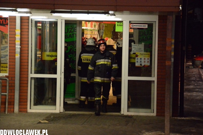 Zarwał się sufit w Biedronce w Brześciu