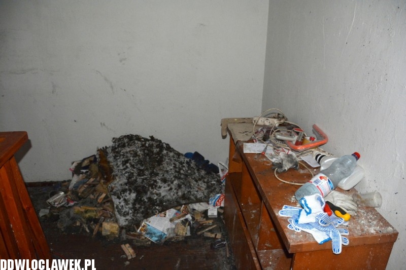 Pożar domu przy ulicy Podmokłej