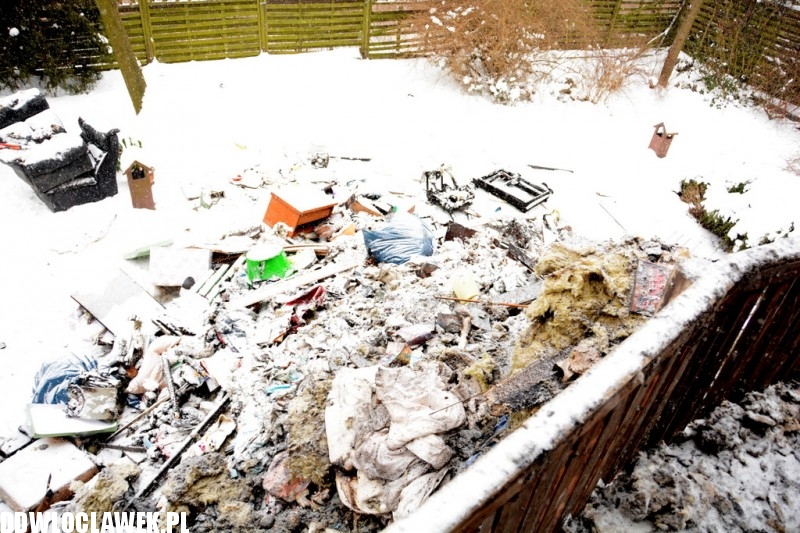 Pożar domu przy ulicy Podmokłej