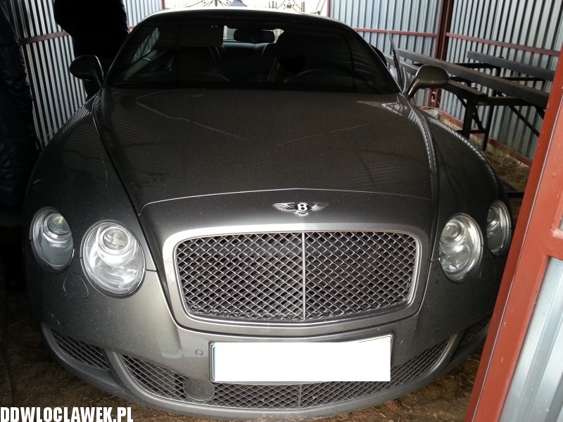 Bentley namierzony pod Włocławkiem