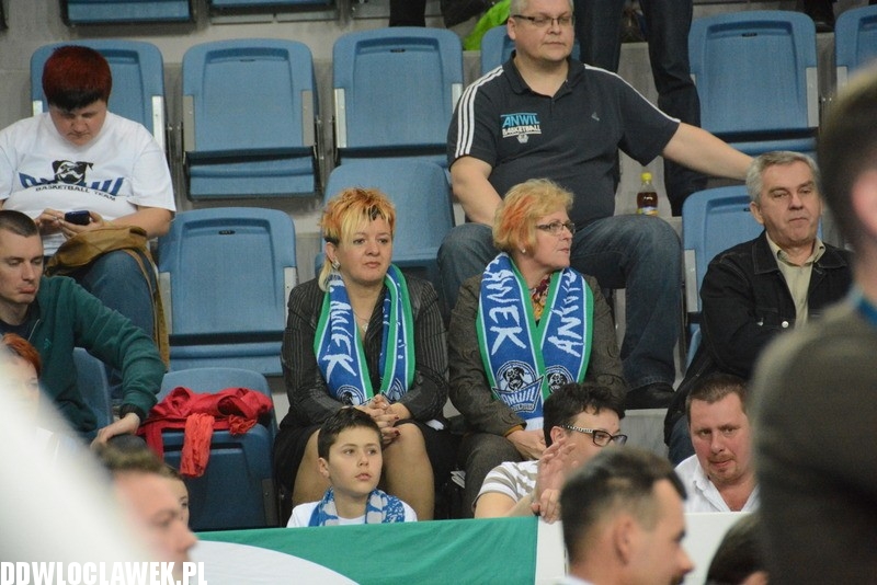 Kibice podczas meczu Anwil - Czarni Słupsk