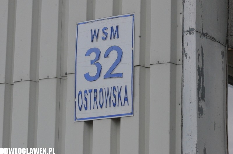 Protest mieszkańców bloku przy Ostrowskiej
